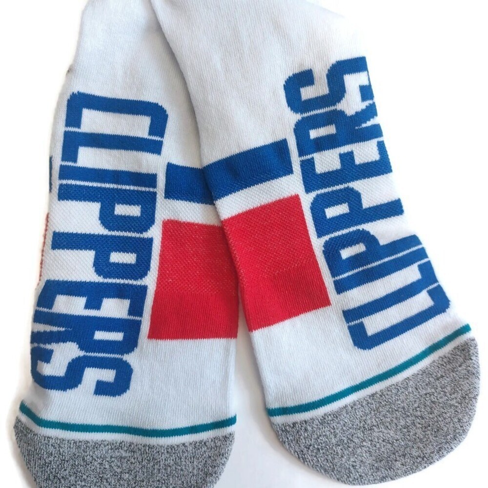 Stance Mens L (9-13) Los Angeles Clippers Shortcut 2 Infiknit Casual Crew Socks - Picture 4 of 6
